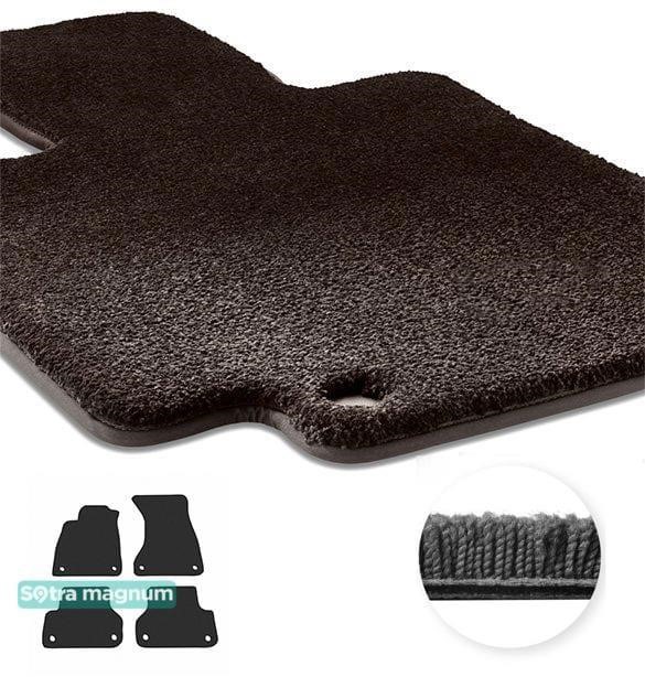 Sotra 90221-MG15-BLACK The carpets of the Sotra interior are two-layer Magnum black for Audi A4/S4/RS4 (mkV)(B9) 2015-2023, set 90221MG15BLACK