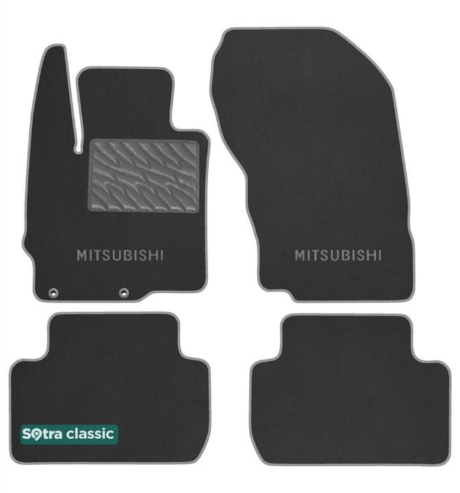 Sotra 90217-GD-GREY The carpets of the Sotra interior are two-layer Classic gray for Mitsubishi Eclipse Cross (mkI) 2017-, set 90217GDGREY