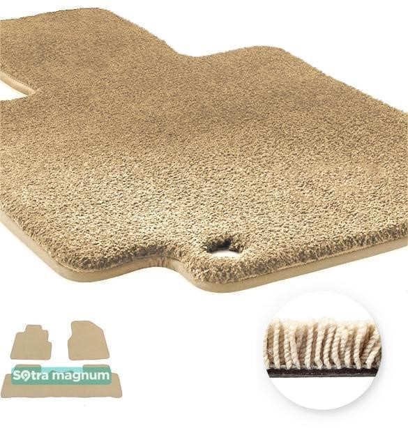 Sotra 90274-MG20-BEIGE The carpets of the Sotra interior are two-layer Magnum beige for Honda Pilot (mkII) (1-2 row) 2009-2015, set 90274MG20BEIGE