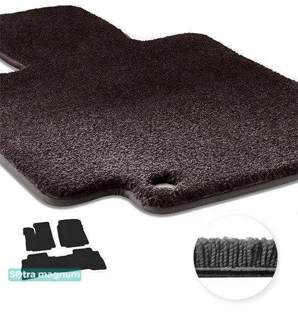 Sotra 90264-MG15-BLACK The carpets of the Sotra interior are two-layer Magnum black for Acura MDX (mkI) (1-2 row) 2002-2006, set 90264MG15BLACK