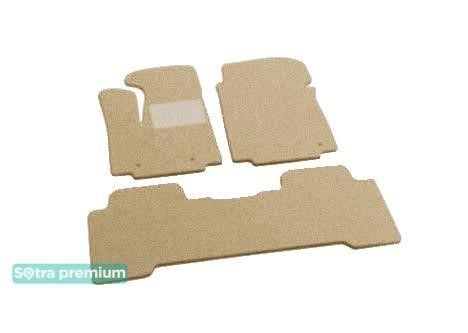 Sotra 90265-CH-BEIGE The carpets of the Sotra interior are two-layer Premium beige for Honda Pilot (mkI) (1-2 row) 2003-2008, set 90265CHBEIGE