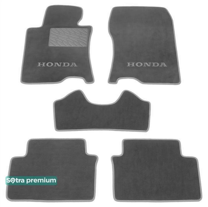 Sotra 90375-CH-GREY The carpets of the Sotra interior are two-layer Premium gray for Honda Accord (mkVIII)(CU/CW)(without clips) 2008-2015 (EU), set 90375CHGREY