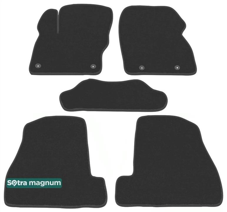 Sotra 90380-MG15-BLACK The carpets of the Sotra interior are two-layer Magnum black for Ford Focus (mkIII) 2011-2014 (USA), set 90380MG15BLACK