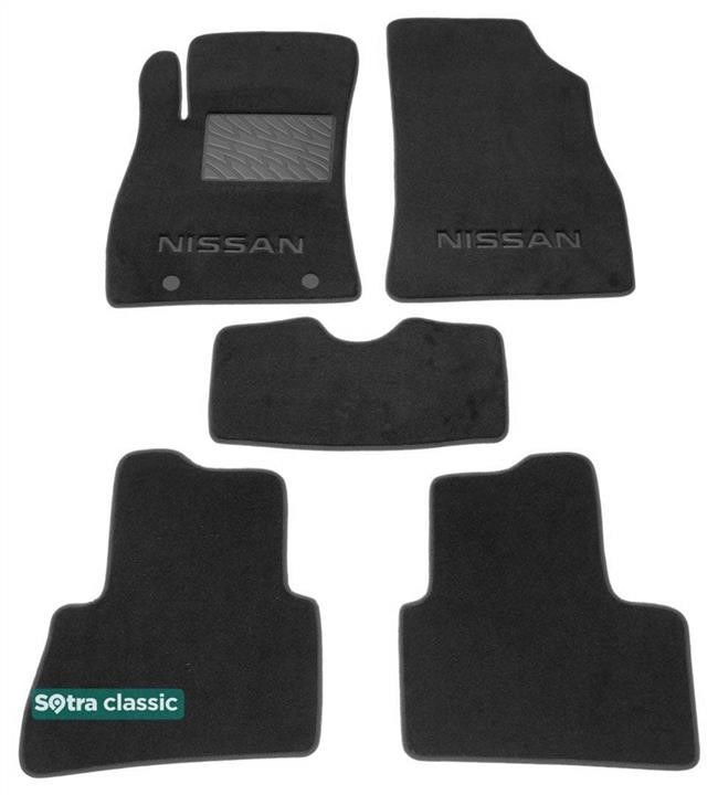 Sotra 90382-GD-GREY The carpets of the Sotra interior are two-layer Classic gray for Nissan Juke (mkI) 2014-2019, set 90382GDGREY