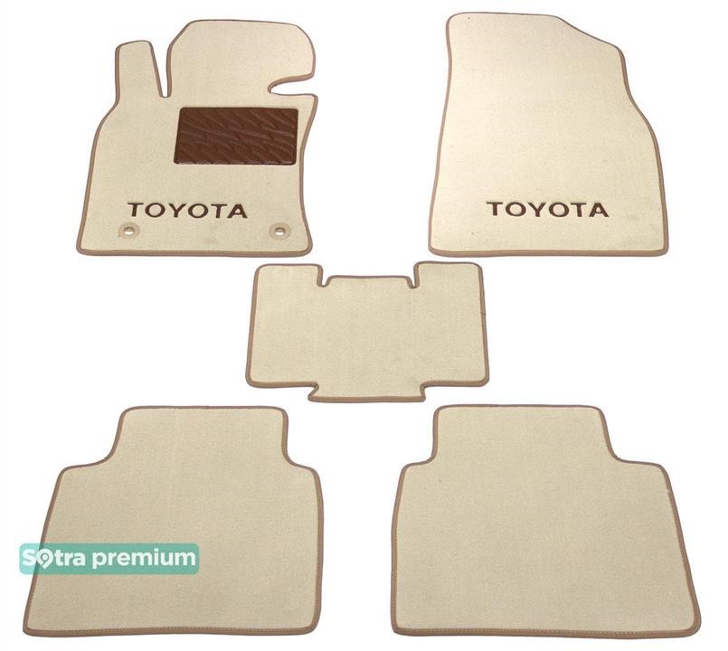 Sotra 90384-CH-BEIGE The carpets of the Sotra interior are two-layer Premium beige for Toyota Camry (mkVIII)(XV70) 2017-, set 90384CHBEIGE