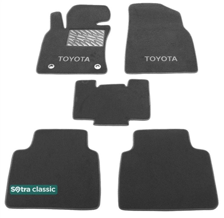 Sotra 90384-GD-GREY The carpets of the Sotra interior are two-layer Classic gray for Toyota Camry (mkVIII)(XV70) 2017-, set 90384GDGREY