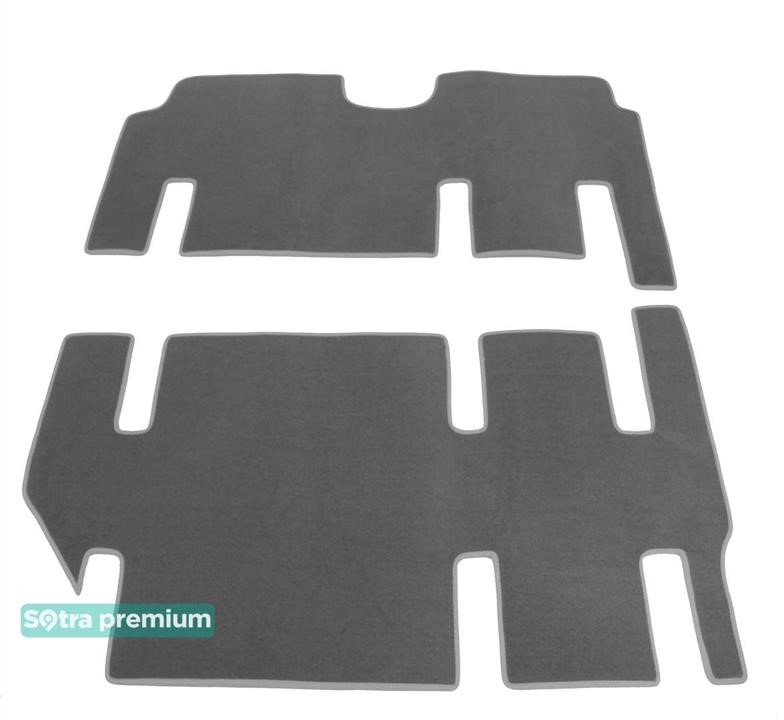 Sotra 90365-CH-GREY The carpets of the Sotra interior are two-layer Premium gray for Mercedes-Benz Viano (W639)(2nd row - 2+1)(3rd row - 2+1)(2nd-3rd row) 2003-2014, set 90365CHGREY