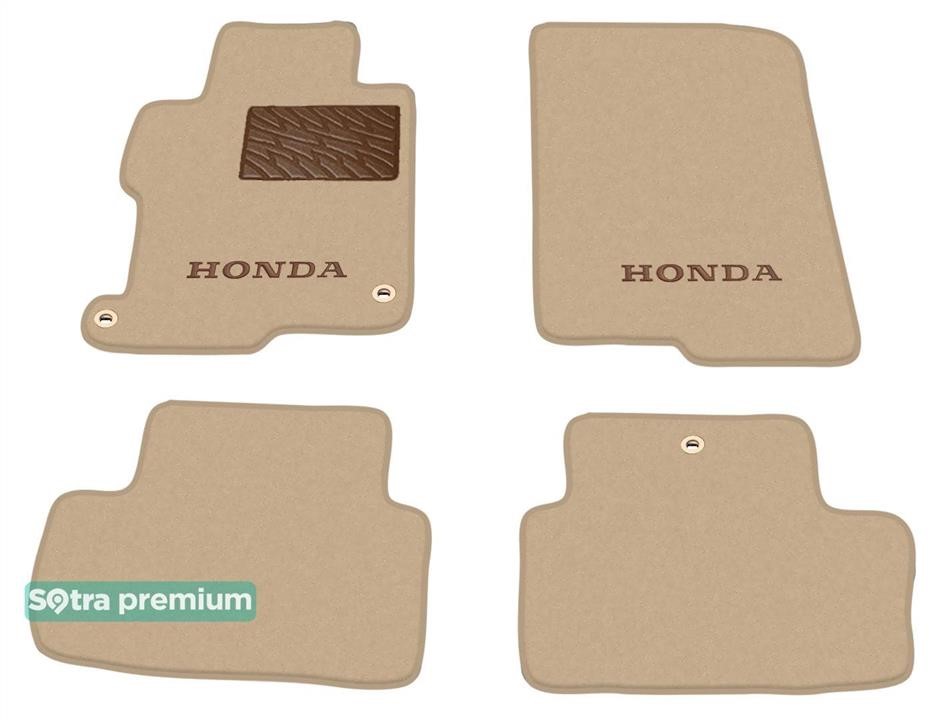 Sotra 90388-CH-BEIGE The carpets of the Sotra interior are two-layer Premium beige for Honda Accord (mkIX)(CT)(coupe) 2012-2017 (USA), set 90388CHBEIGE