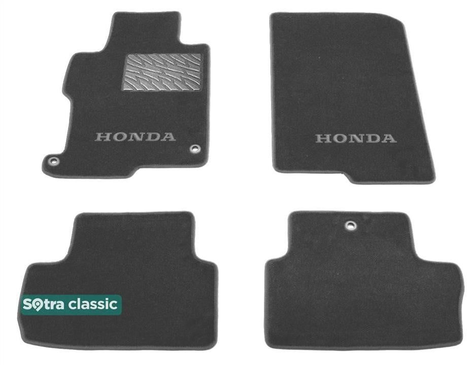 Sotra 90388-GD-GREY The carpets of the Sotra interior are two-layer Classic gray for Honda Accord (mkIX)(CT)(coupe) 2012-2017 (USA), set 90388GDGREY