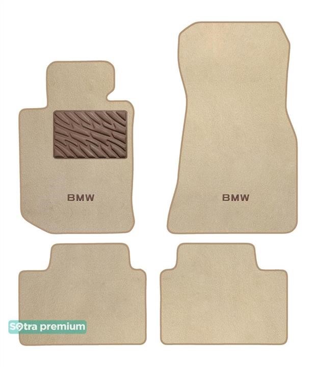Sotra 90454-CH-BEIGE The carpets of the Sotra interior are two-layer Premium beige for BMW 3-series (G20; G21; G80; G81) 2018-, set 90454CHBEIGE