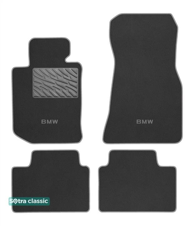 Sotra 90454-GD-GREY The carpets of the Sotra interior are two-layer Classic gray for BMW 3-series (G20; G21; G80; G81) 2018-, set 90454GDGREY
