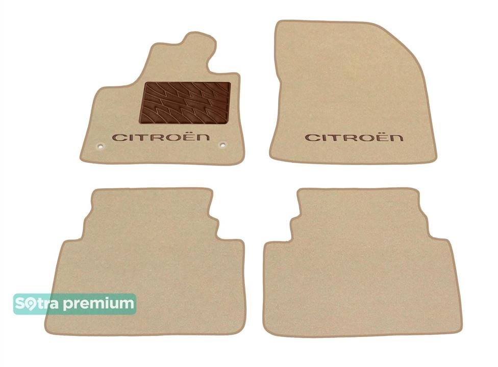 Sotra 90441-CH-BEIGE The carpets of the Sotra interior are two-layer Premium beige for Citroen C5 Aircross (mkI) 2017-, set 90441CHBEIGE