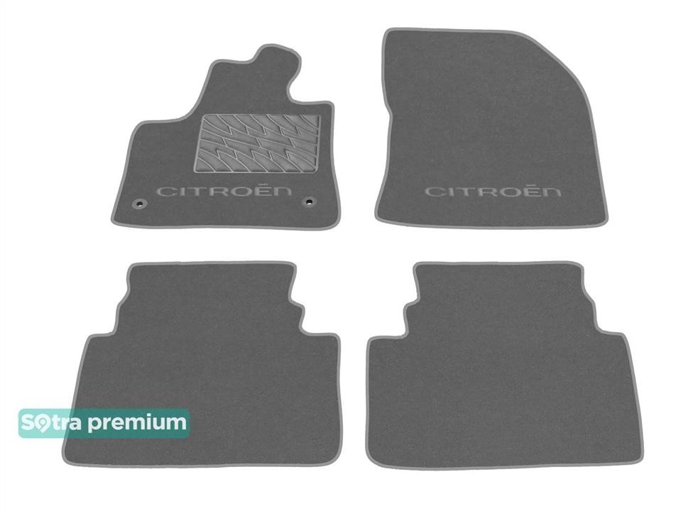 Sotra 90441-CH-GREY The carpets of the Sotra interior are two-layer Premium gray for Citroen C5 Aircross (mkI) 2017-, set 90441CHGREY