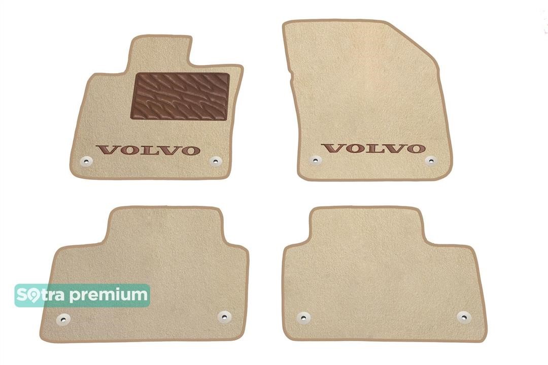 Sotra 90472-CH-BEIGE The carpets of the Sotra interior are two-layer Premium beige for Volvo S60 (mkIII) / V60 (mkII) 2018-, set 90472CHBEIGE