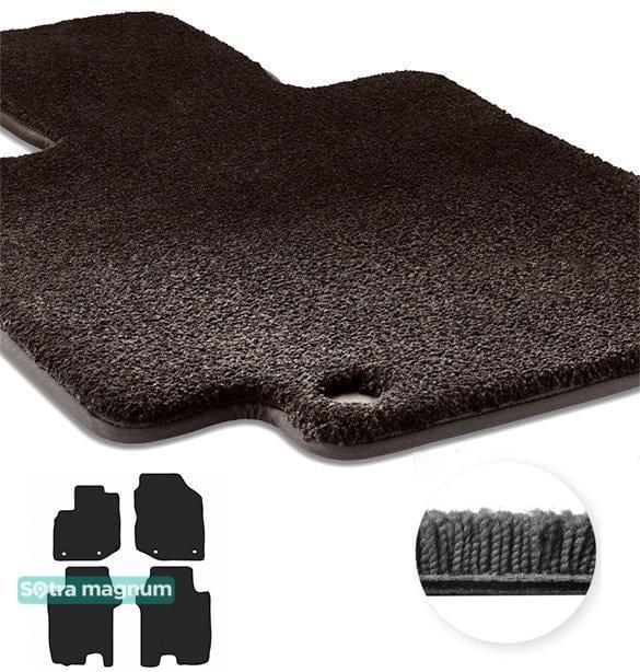 Sotra 90498-MG15-BLACK The carpets of the Sotra interior are two-layer Magnum black for Honda Jazz / Fit (mkIII) 2008-2013, set 90498MG15BLACK