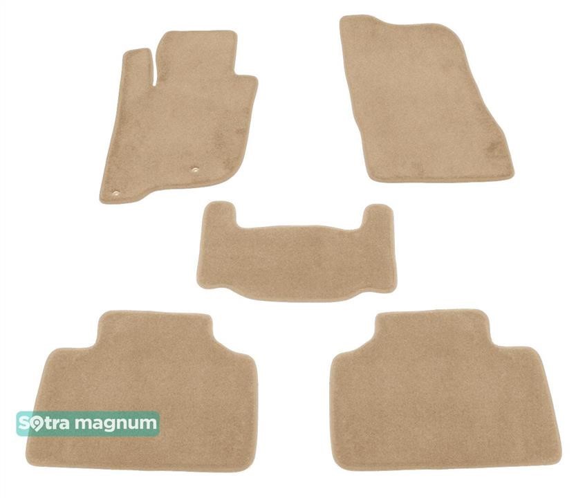 Sotra 90394-MG20-BEIGE The carpets of the Sotra interior are two-layer Magnum beige for Mitsubishi Pajero Sport (mkIII) (2 grommets) 2015-, set 90394MG20BEIGE