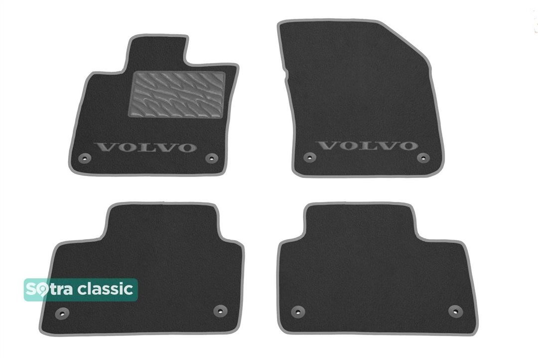 Sotra 90472-GD-GREY The carpets of the Sotra interior are two-layer Classic gray for Volvo S60 (mkIII) / V60 (mkII) 2018-, set 90472GDGREY