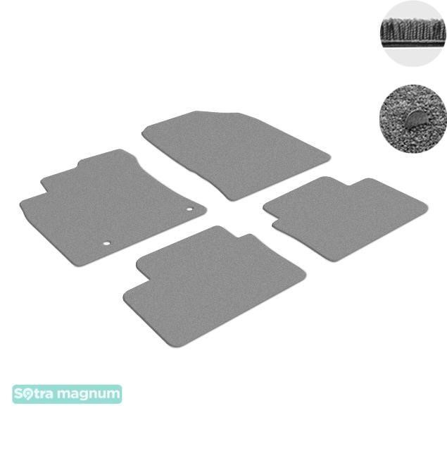 Sotra 90445-MG20-GREY The carpets of the Sotra interior are two-layer Magnum gray for Kia Ceed (mkIII) (hatchback) 2018-; XCeed (mkI) 2019-, set 90445MG20GREY