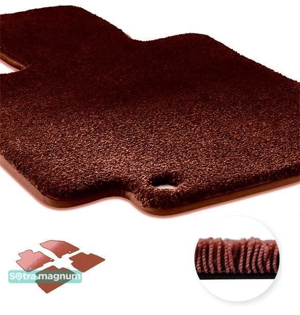 Sotra 90449-MG20-RED The carpets of the Sotra interior are two-layer Magnum red for Hyundai Santa Fe (mkIV) 2018-2020, set 90449MG20RED