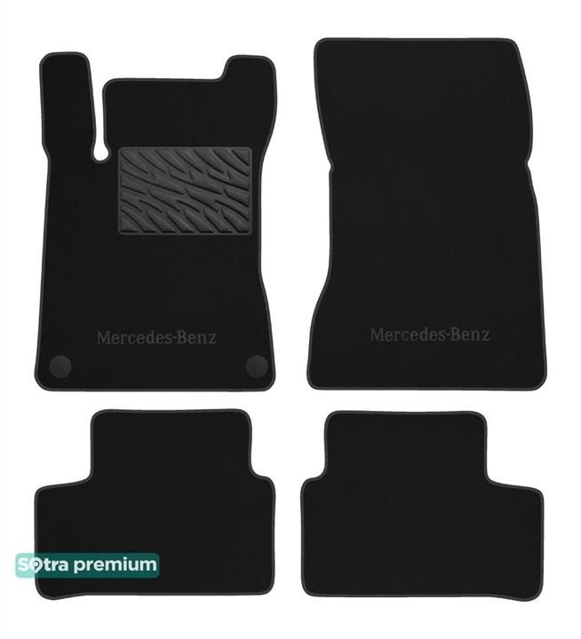 Sotra 90450-CH-GRAPHITE The carpets of the Sotra interior are two-layer Premium dark-gray for Mercedes-Benz A/B/CLA/GLA-Class (W177; V177; W247; C118; X118; H247) 2018-, set 90450CHGRAPHITE