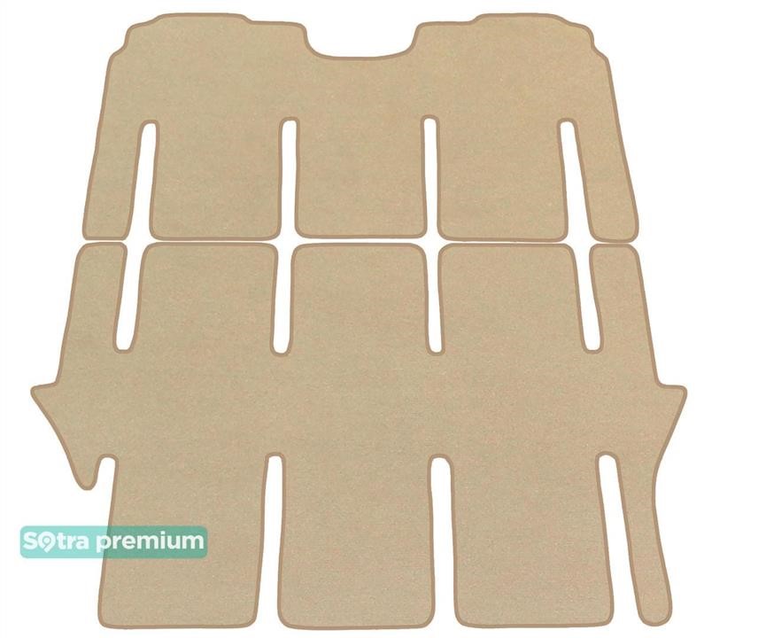 Sotra 90489-CH-BEIGE The carpets of the Sotra interior are two-layer Premium beige for Mercedes-Benz Viano (W639)(2nd row - 1+1)(3rd row - 1+1)(2nd-3rd row) 2003-2014, set 90489CHBEIGE
