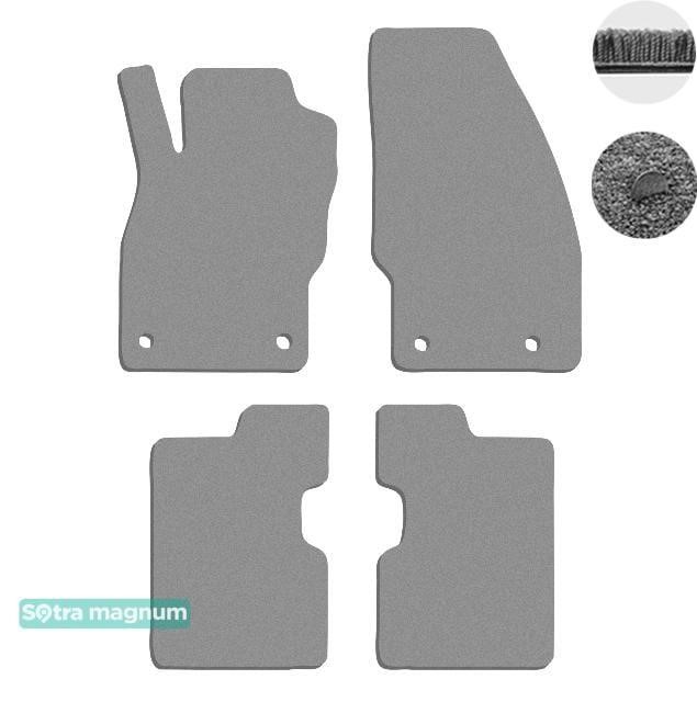 Sotra 90513-MG20-GREY The carpets of the Sotra interior are two-layer Magnum gray for Opel Corsa (mkV)(E) 2014-2019, set 90513MG20GREY