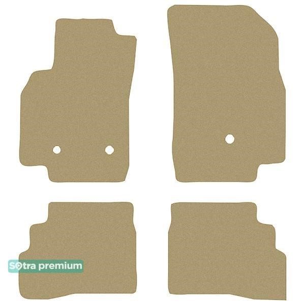 Sotra 90514-CH-BEIGE The carpets of the Sotra interior are two-layer Premium beige for Chevrolet Spark (mkIV) 2015-2022, set 90514CHBEIGE