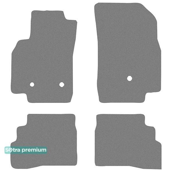 Sotra 90514-CH-GREY The carpets of the Sotra interior are two-layer Premium gray for Chevrolet Spark (mkIV) 2015-2022, set 90514CHGREY