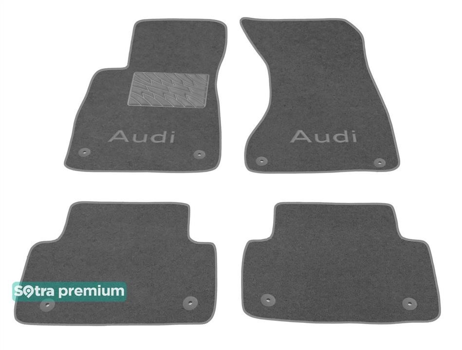 Sotra 90495-CH-GREY The carpets of the Sotra interior are two-layer Premium gray for Audi A4/S4/RS4 (mkV)(B9) 2015-2023, set 90495CHGREY