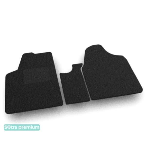 Sotra 90546-CH-BLACK The carpets of the Sotra interior are two-layer Premium black for Citroen Jumpy (mkII) (1 row) 2007-2016, set 90546CHBLACK