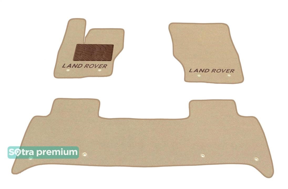 Sotra 90534-CH-BEIGE The carpets of the Sotra interior are two-layer Premium beige for Land Rover Discovery (mkV) (1-2 row) 2017-, set 90534CHBEIGE