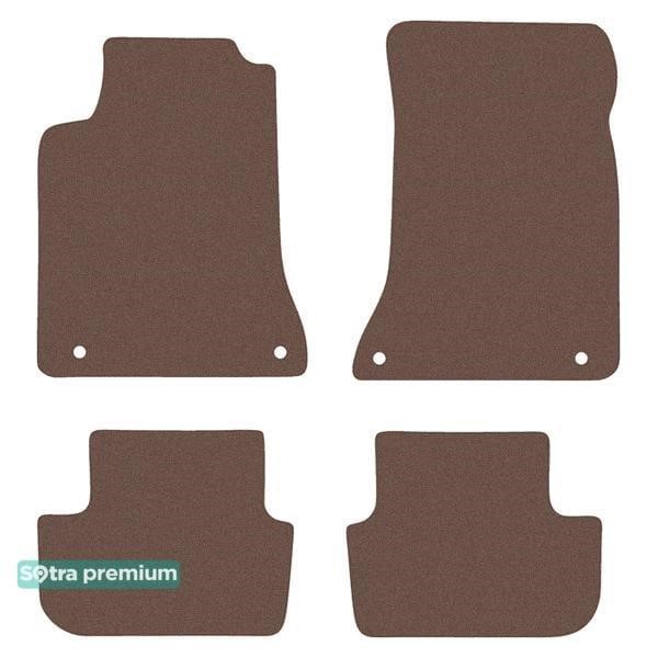 Sotra 90558-CH-CHOCO The carpets of the Sotra interior are two-layer Premium brown for Infiniti Q30 / QX30 (mkI) 2015-2019, set 90558CHCHOCO
