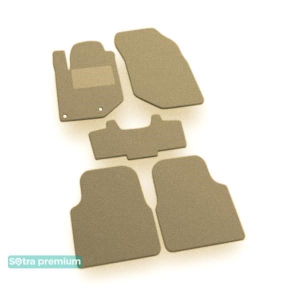 Sotra 90550-CH-BEIGE The carpets of the Sotra interior are two-layer Premium beige for Opel Corsa (mkVI)(F) 2019-, set 90550CHBEIGE