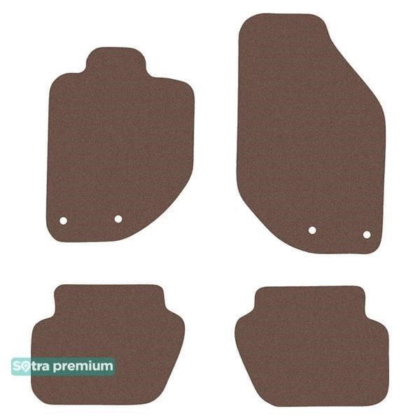 Sotra 90553-CH-CHOCO The carpets of the Sotra interior are two-layer Premium brown for Volvo V70 (mkI) 1996-2000, set 90553CHCHOCO
