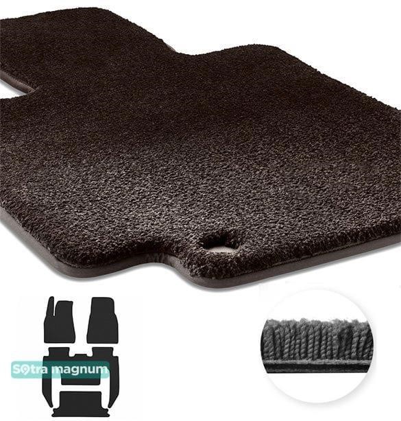 Sotra 90606-MG15-BLACK The carpets of the Sotra interior are two-layer Magnum black for Tesla Model X (mkI) (6 seats) (without console on row 2) (row 1-2-3) 2016-, set 90606MG15BLACK