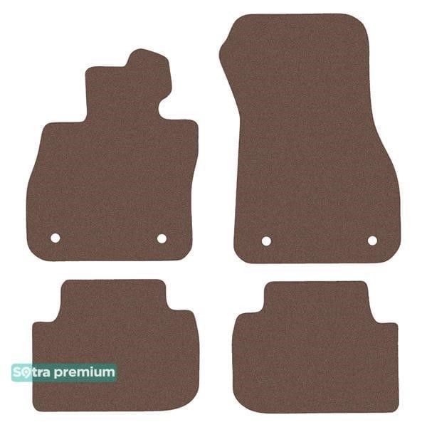 Sotra 90567-CH-CHOCO The carpets of the Sotra interior are two-layer Premium brown for BMW 1-series (F40) 2019-, set 90567CHCHOCO