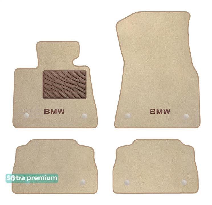 Sotra 90568-CH-BEIGE The carpets of the Sotra interior are two-layer Premium beige for BMW X6 (G06; F96) 2019-, set 90568CHBEIGE