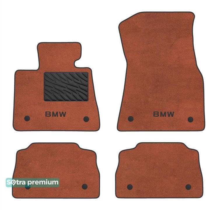 Sotra 90568-CH-TERRA The carpets of the Sotra interior are two-layer Premium terracotta for BMW X6 (G06; F96) 2019-, set 90568CHTERRA