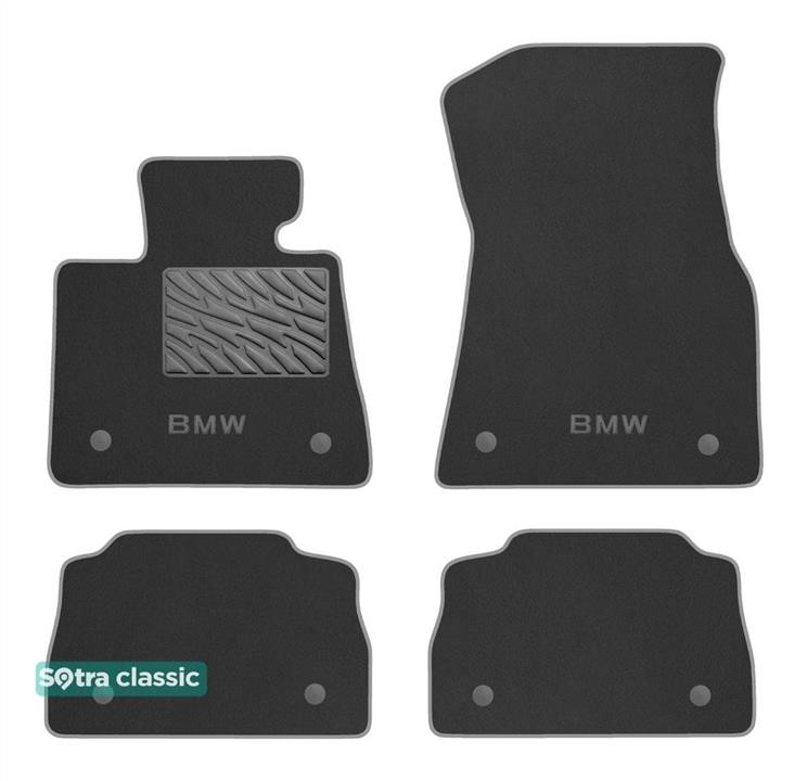 Sotra 90568-GD-GREY The carpets of the Sotra interior are two-layer Classic gray for BMW X6 (G06; F96) 2019-, set 90568GDGREY