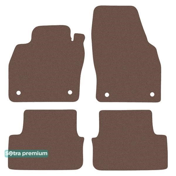 Sotra 90570-CH-CHOCO The carpets of the Sotra interior are two-layer Premium brown for Audi A1 (mkII) 2018-, set 90570CHCHOCO