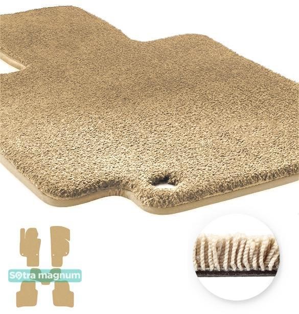 Sotra 90664-MG20-BEIGE The carpets of the Sotra interior are two-layer Magnum beige for Skoda Superb (mkII)(B6) (without electrically adjustable seats) 2008-2015, set 90664MG20BEIGE