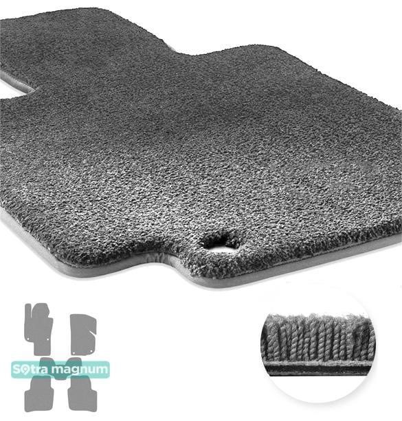 Sotra 90665-MG20-GREY The carpets of the Sotra interior are two-layer Magnum gray for Skoda Superb (mkII)(B6) (with electrically adjustable seats) 2008-2015, set 90665MG20GREY