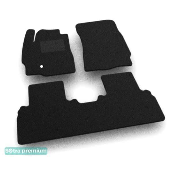 Sotra 90628-CH-BLACK The carpets of the Sotra interior are two-layer Premium black for Mazda Tribute (mkII) (1 grommet) 2008-2012, set 90628CHBLACK