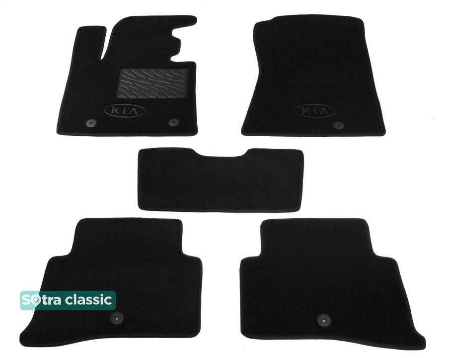 Sotra 90668-GD-BLACK The carpets of the Sotra interior are two-layer Classic black for Kia Sportage (mkIV) 2015-2021 (USA), set 90668GDBLACK