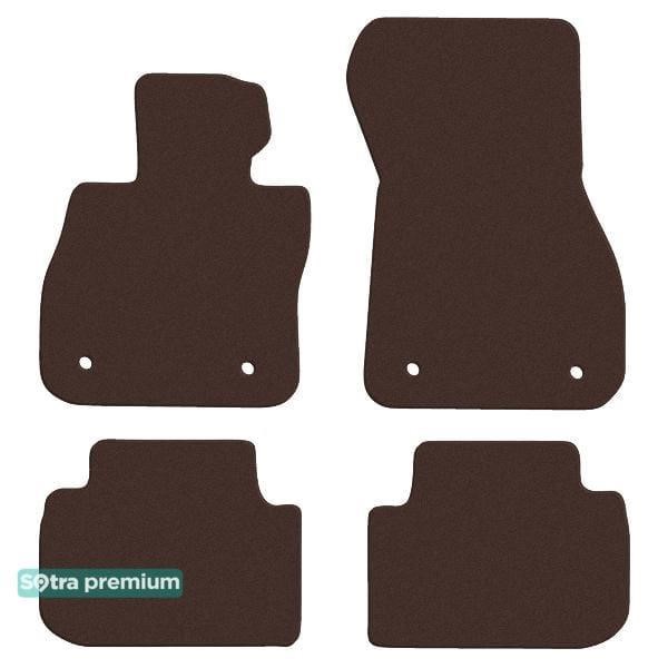 Sotra 90680-CH-CHOCO Sotra interior mat, two-layer Premium brown for BMW 2-series (F44) (gran coupe) 2020- 90680CHCHOCO