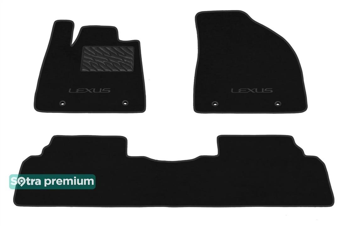 Sotra 90719-CH-BLACK The carpets of the Sotra interior are two-layer Premium black for Lexus RX (mkIII) (with hooks) 2009-2015, set 90719CHBLACK