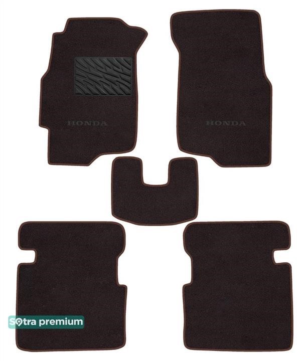 Sotra 90745-CH-CHOCO The carpets of the Sotra interior are two-layer Premium brown for Honda Civic (mkVI) 1995-2001, set 90745CHCHOCO