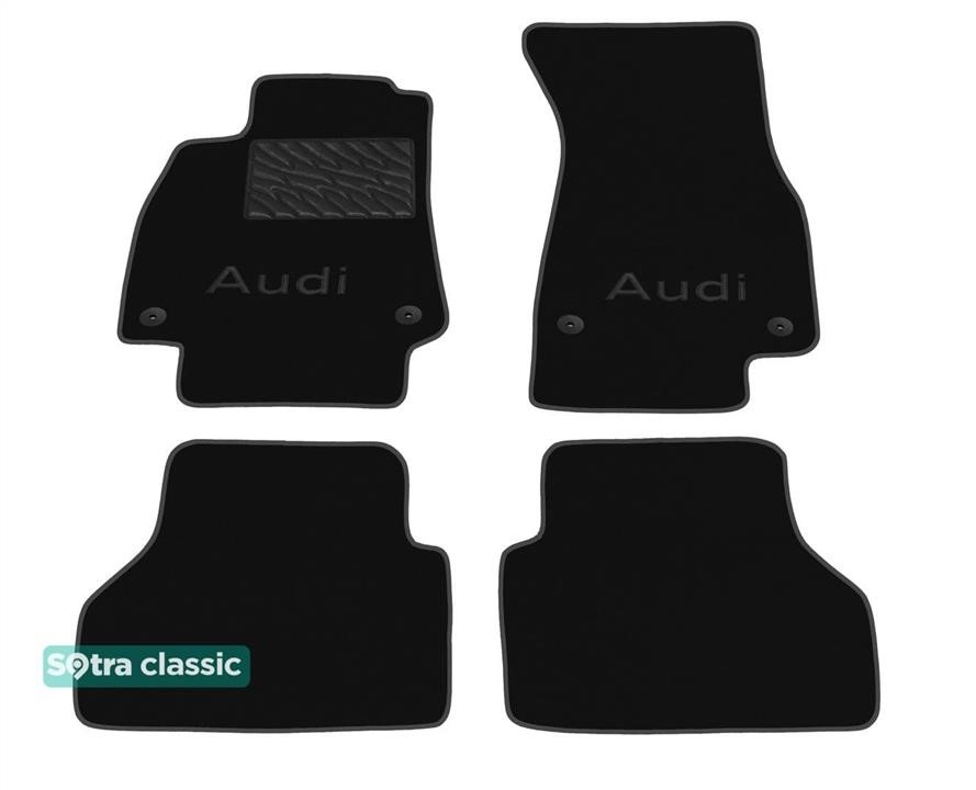 Sotra 90685-GD-BLACK The carpets of the Sotra interior are two-layer Classic black for Audi A6/S6/RS6 (mkV)(C8) 2018-; A7/S7/RS7 (mkII) 2018-, set 90685GDBLACK