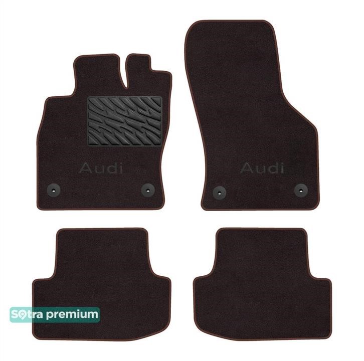 Sotra 90765-CH-CHOCO The carpets of the Sotra interior are two-layer Premium brown for Audi A3 (mkIV) 2020-, set 90765CHCHOCO