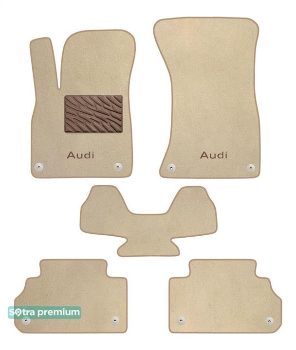 Sotra 90793-CH-BEIGE The carpets of the Sotra interior are two-layer Premium beige for Audi Q5/SQ5 (mkII) 2017-, set 90793CHBEIGE